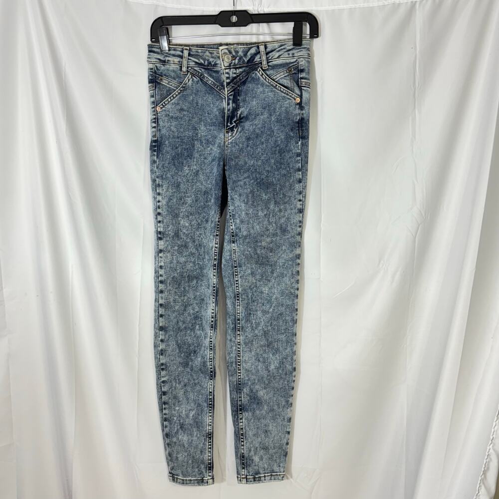 We the Free Free People Acid Wash High Rise Distressed Jeans 27 No back pockets